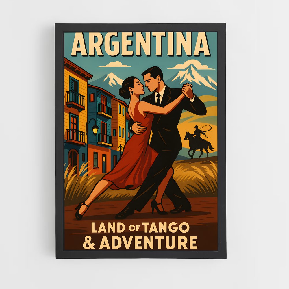 Poster Tango entre Montagnes – affiche Danse (vue 2)